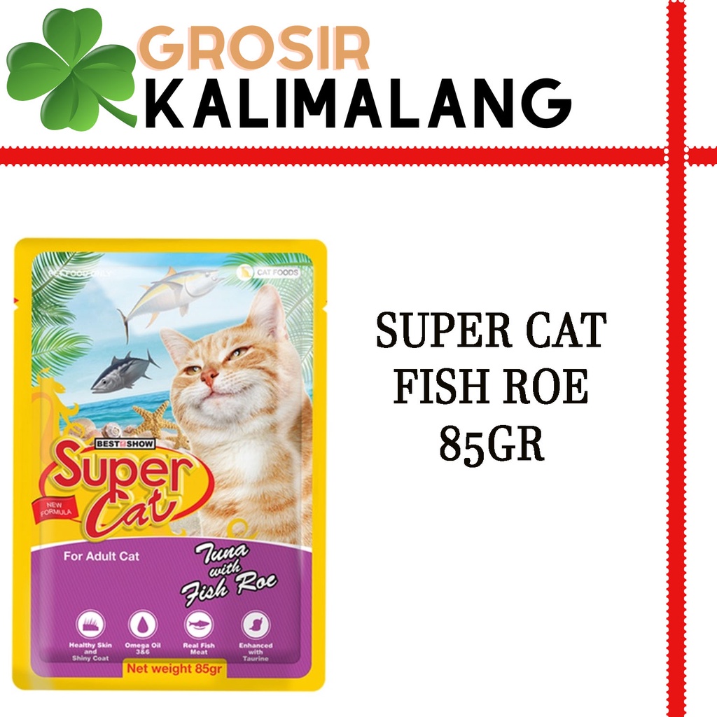 Super Cat Pouch Adult Fish Roe 85gr