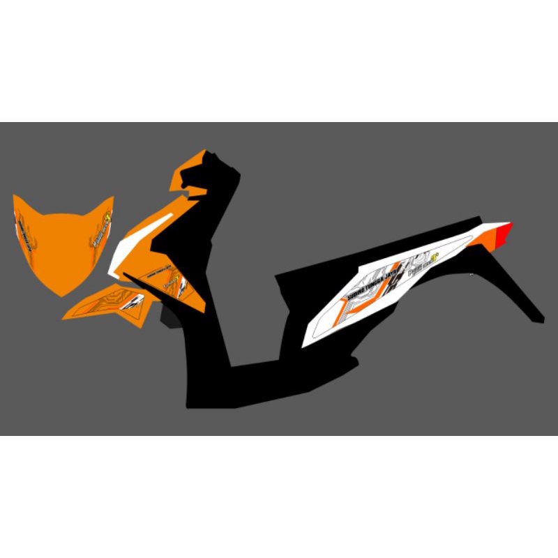 Striping transparan Beat FI 2014 Livery Bus SUDIRO TUNGGA JAYA