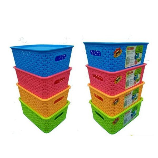 KERANJANG MASPION STORAGE TRISSA BASKET  SIZE S + TUTUP