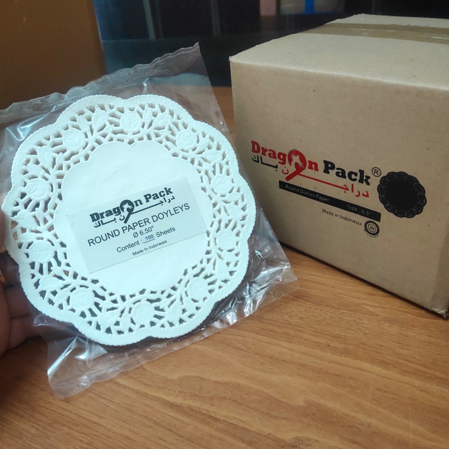 

Doilies Paper Round 6,5 inchi - Kertas Alas Renda Kue -100 Lembar