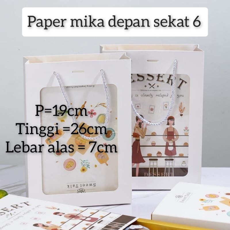 PAPER BAG BOX  MOONCAKE | BOX KUE HADIAH PAPER BAG SERBAGUNA TAS PMB-02