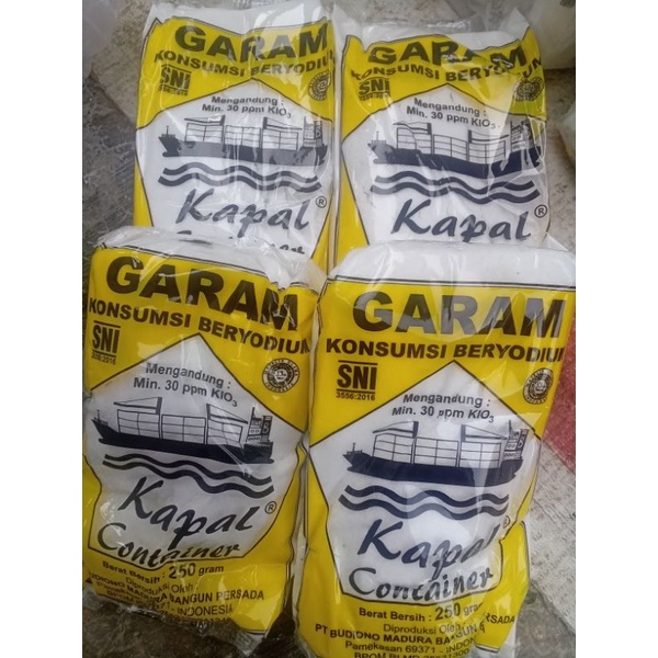 

Garam asin (gambar kapal) 1 bal isi 20