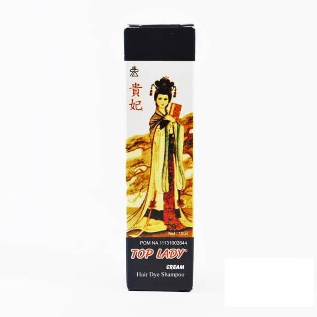TOP LADY Hair Dye Shampoo Cream 10gr - tube Semir Rambut