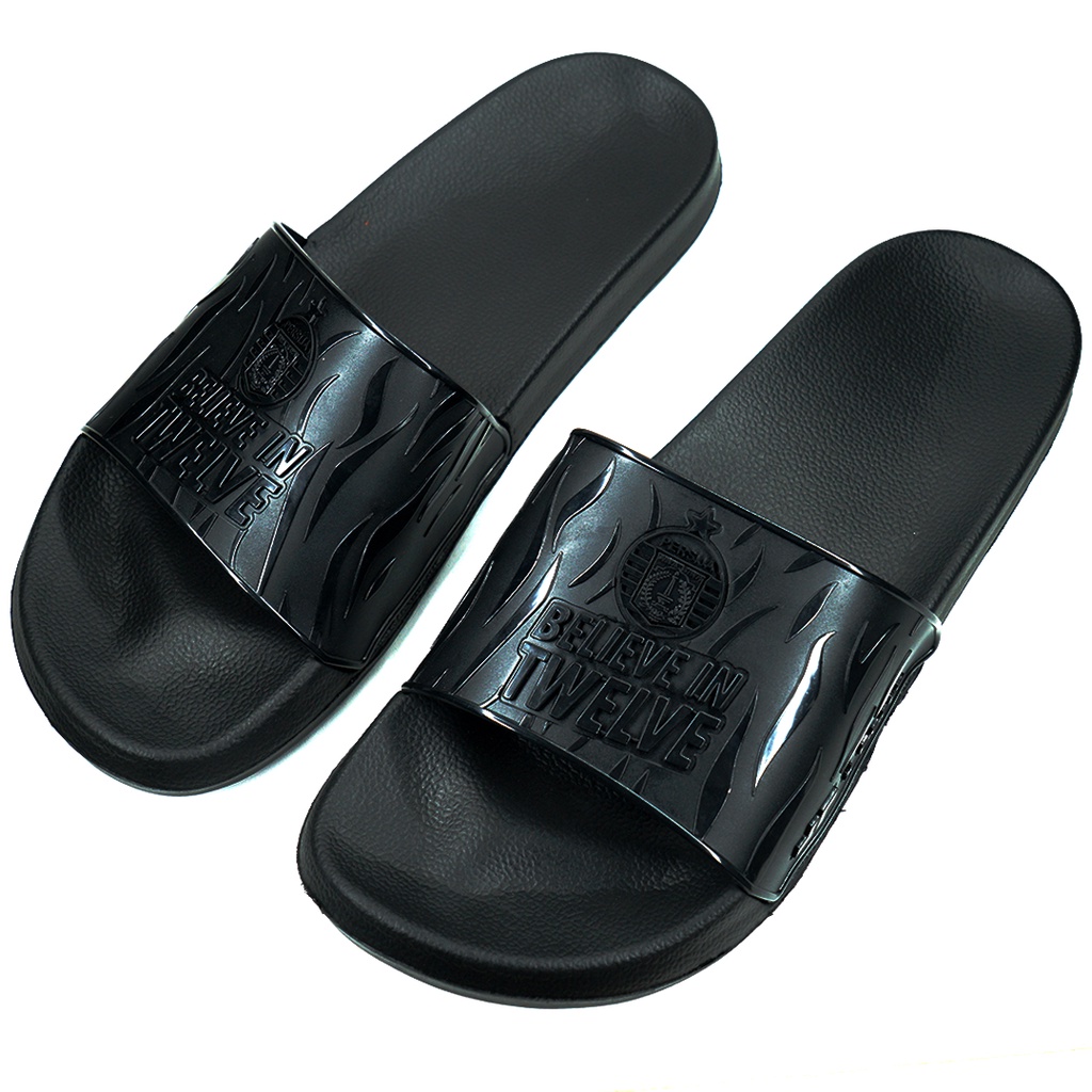 Persija Sandal X Porto Slipper Hitam - Hitam