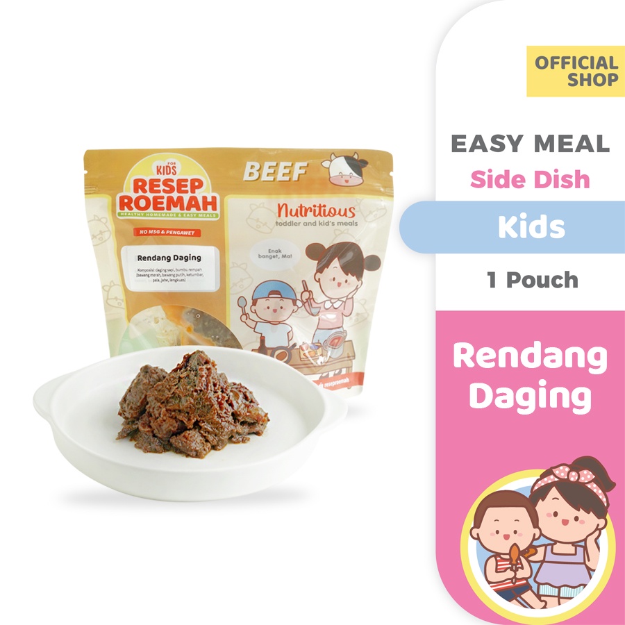 resep roemah rendang daging   makanan sehat anak balita   kids healthy homemade frozen food   no msg