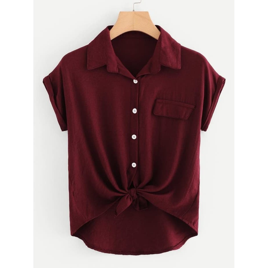 KEMEJA SELVY POLOS GF