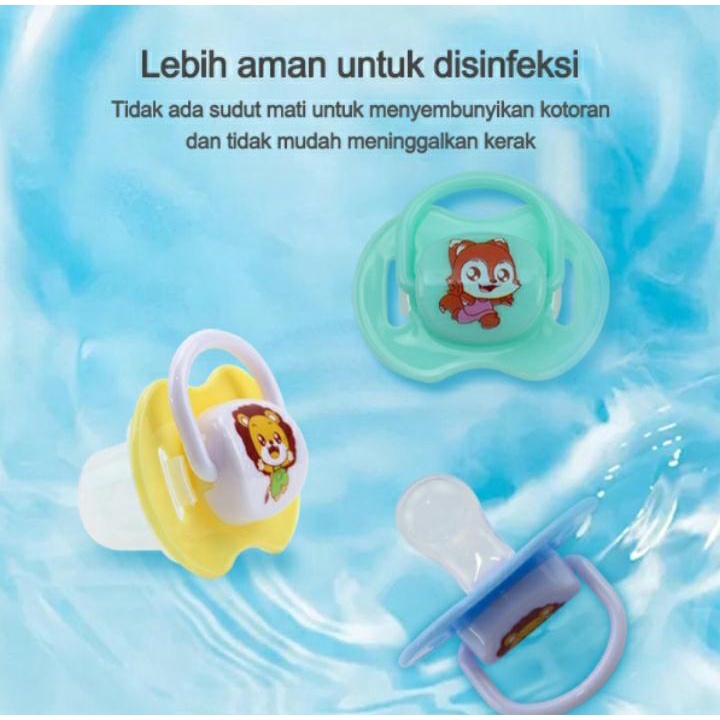 Empeng Dot Bayi silicon Dot Bayi datar Kompeng Bayi Food Grade Soother Baby Pacifier