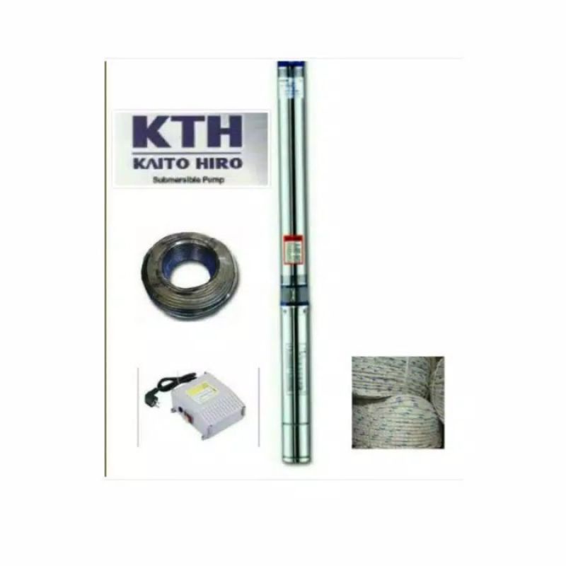 Paket Submersible pump Kaito Hiro 0.75 HP casing 3 inchi