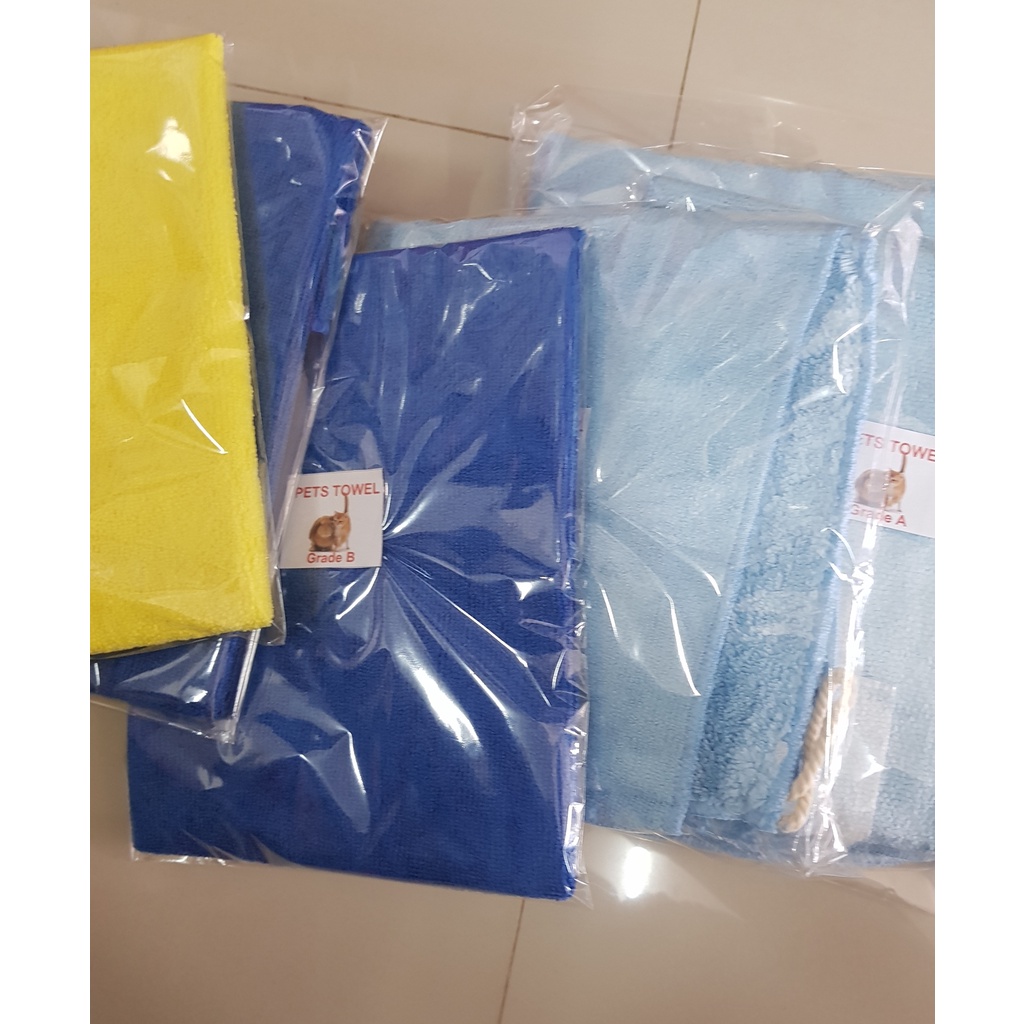 Handuk Kucing, kelinci &amp; Anjing MICROFIBER TOWEL untuk Mengeringkan Bulu Cepat