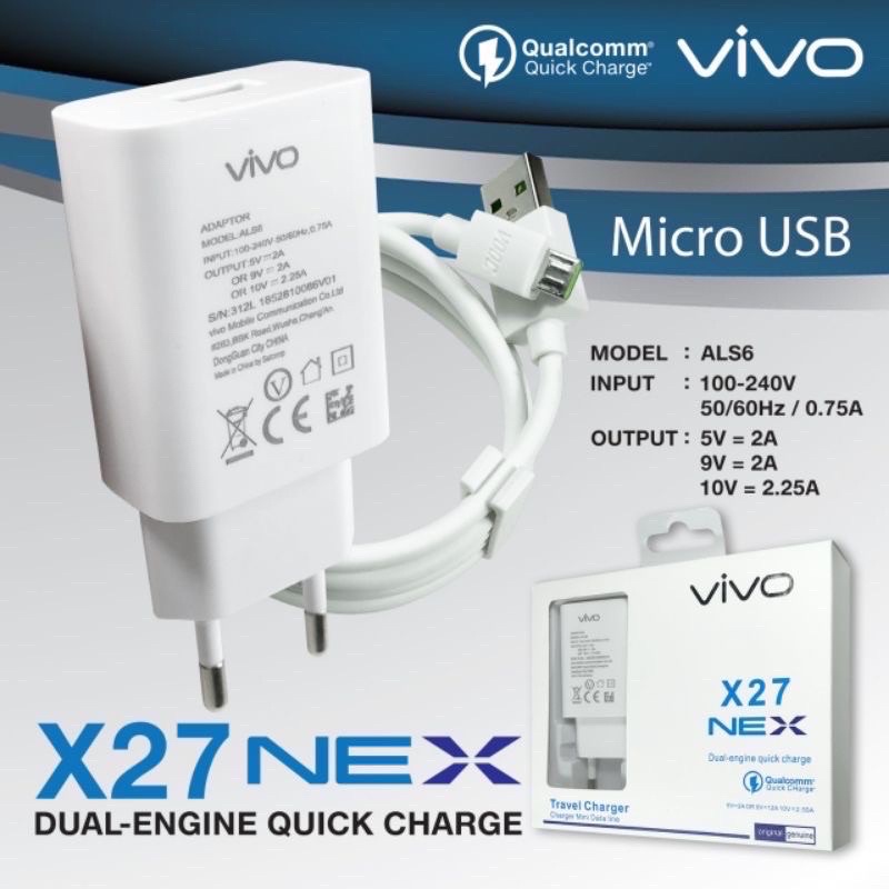 GROSIR CHARGER VIVO NEW X27 ORIGINAL MICRO TYPE C Y11 Y12 Y15 Y17 Y20 Y30 Y50 Y91 Y95 V20 V21 Y19 V19 PROMO SEN