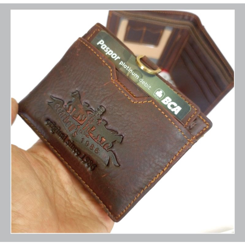 dompet pria kulit asli impor cearbells02 premium