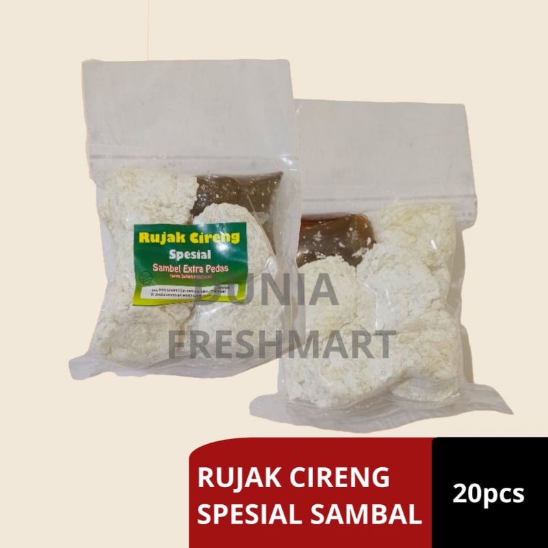 

(BISA KIRIM LUAR KOTA)RUJAK CIRENG Spesial Sambal Ekstra Pedas Tanpa BAHAN PENGAWET isi 20pcs