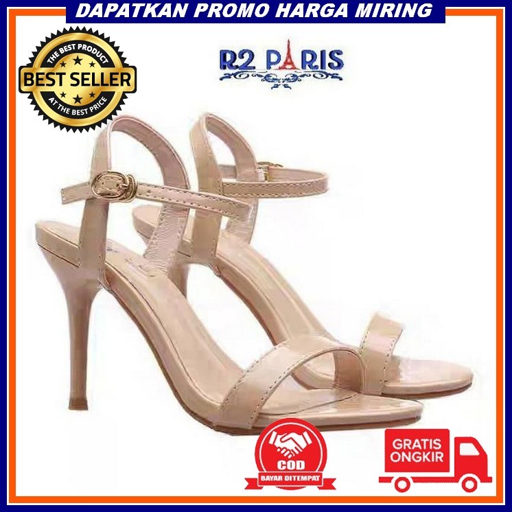 Selop Heels Kaca 3Cm Heels Pesta Fa And Co Heels Wanita Kekinian Sendal Hils Hak Tahu Hels Kaca Impo