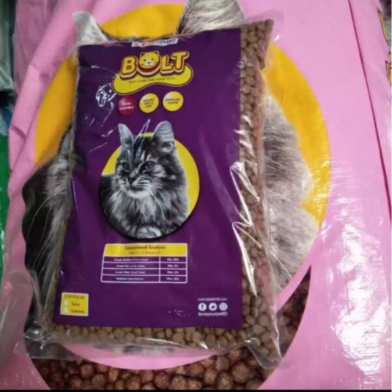 Bolt Salmon repack 1kg Makanan Kucing