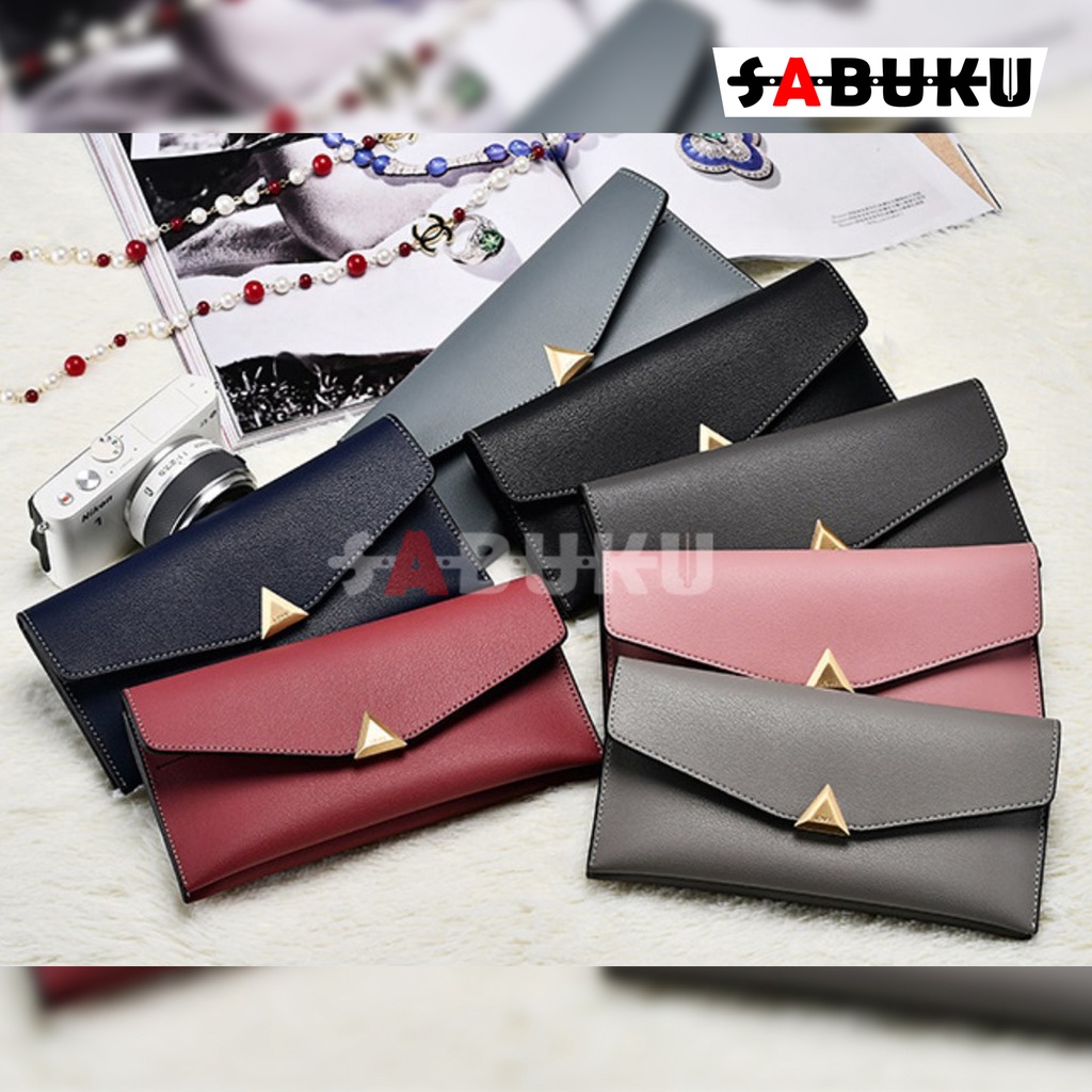 Dompet Wanita Korea Fashion Trendy Dompet Wanita Model Panjang-081