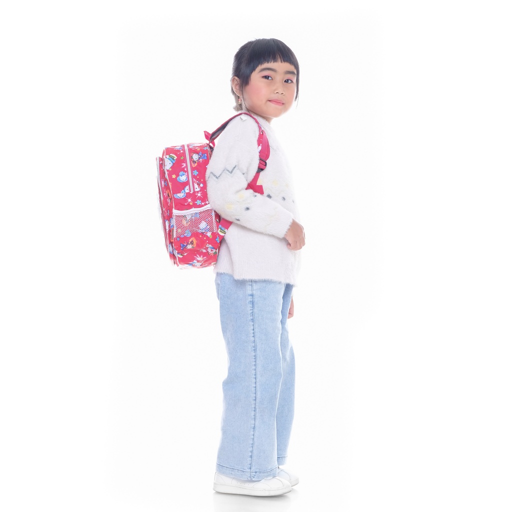 [KLIKTAS] Tas sekolah anak perempuan SD ransel lampu LED gambar kartun 3D Calypso 3724