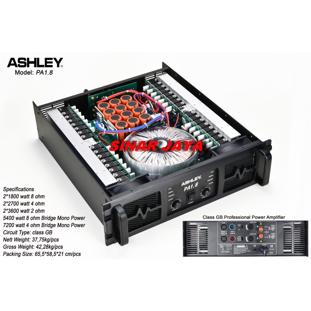 Power Ashley PA 1.8 Professional Power Ashley PA1.8 ORIGINAL