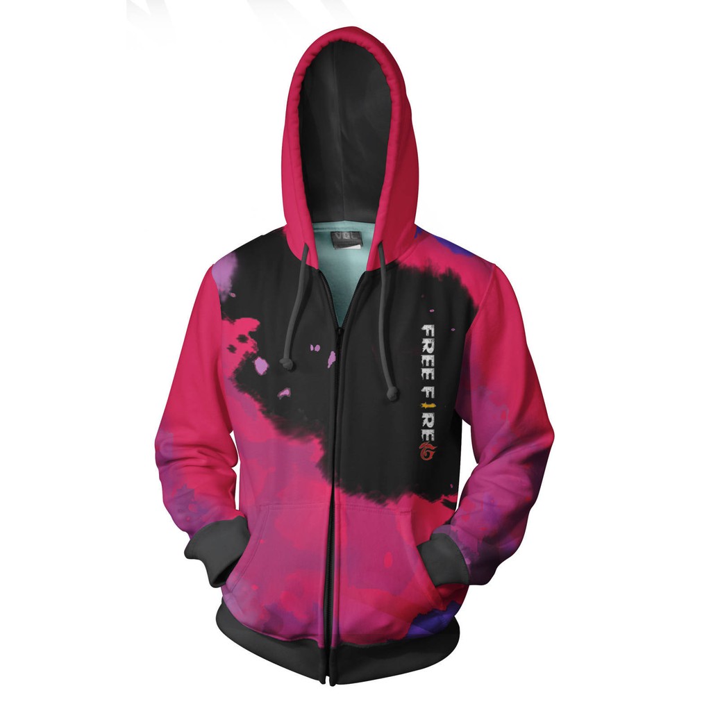 Jaket Hoodie Pria Games Free Fire Season 8 Fullprint