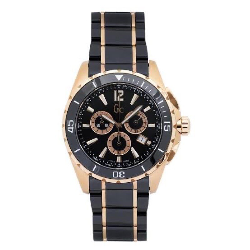 Jam tangan pria GC Ceramic Swiss Made (Silver)