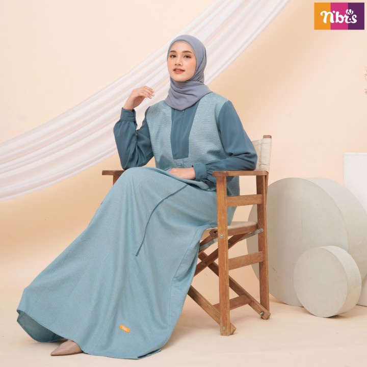 Gamis Muslim Terbaru NB B73 Gamis Nibras 2022