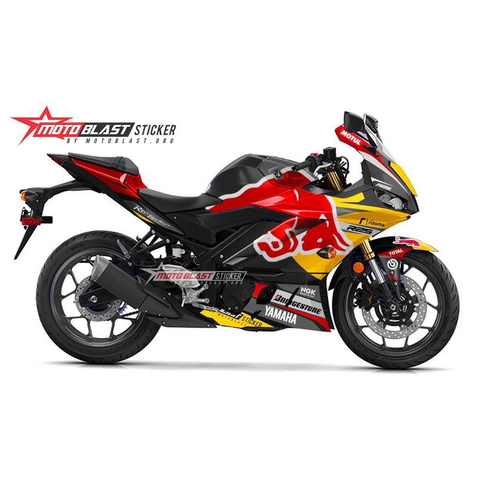 Decal stiker New R25 Black Redbull