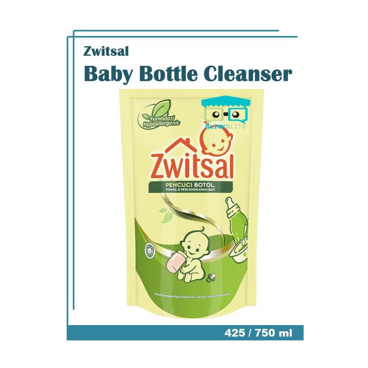 Zwitsal Baby Bottle Cleaner 425 / 750 ml Pencuci Botol Piring Perlengkapan Bayi