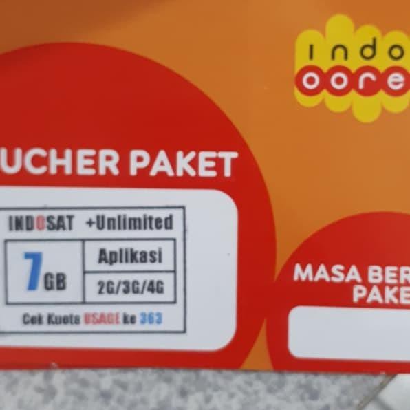 "-5 Fsk INDOSAT 7GB UNLIMITED "