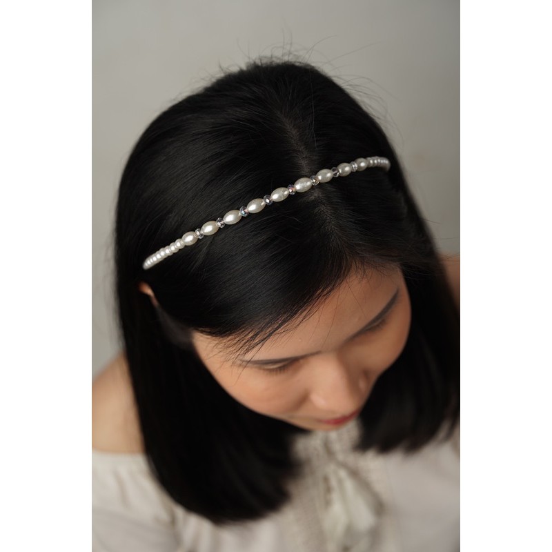 Bandana Bando Mutiara Aksesoris Rambut 035-073