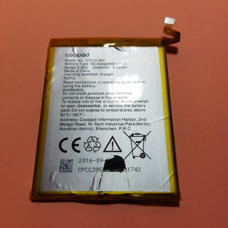 batre coolpad fancy E503 original copotan