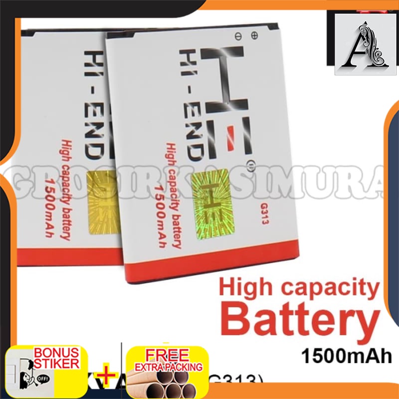 

Promo Baterai Android / BATERAI Samsung Galaxy G313 / HI END Battery 1500MAh