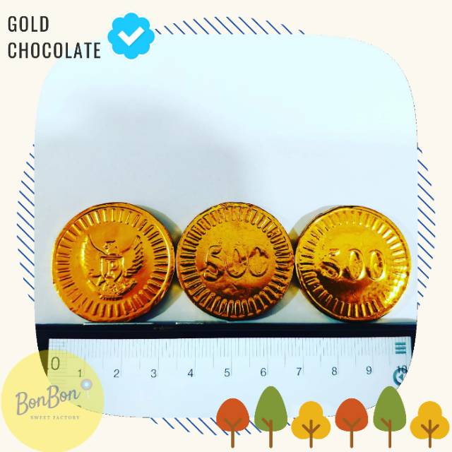 

Gold Coin Chocolate / Coklat Koin Emas Gopek 500 Rupiah / Cokelat Mas 125 Pcs