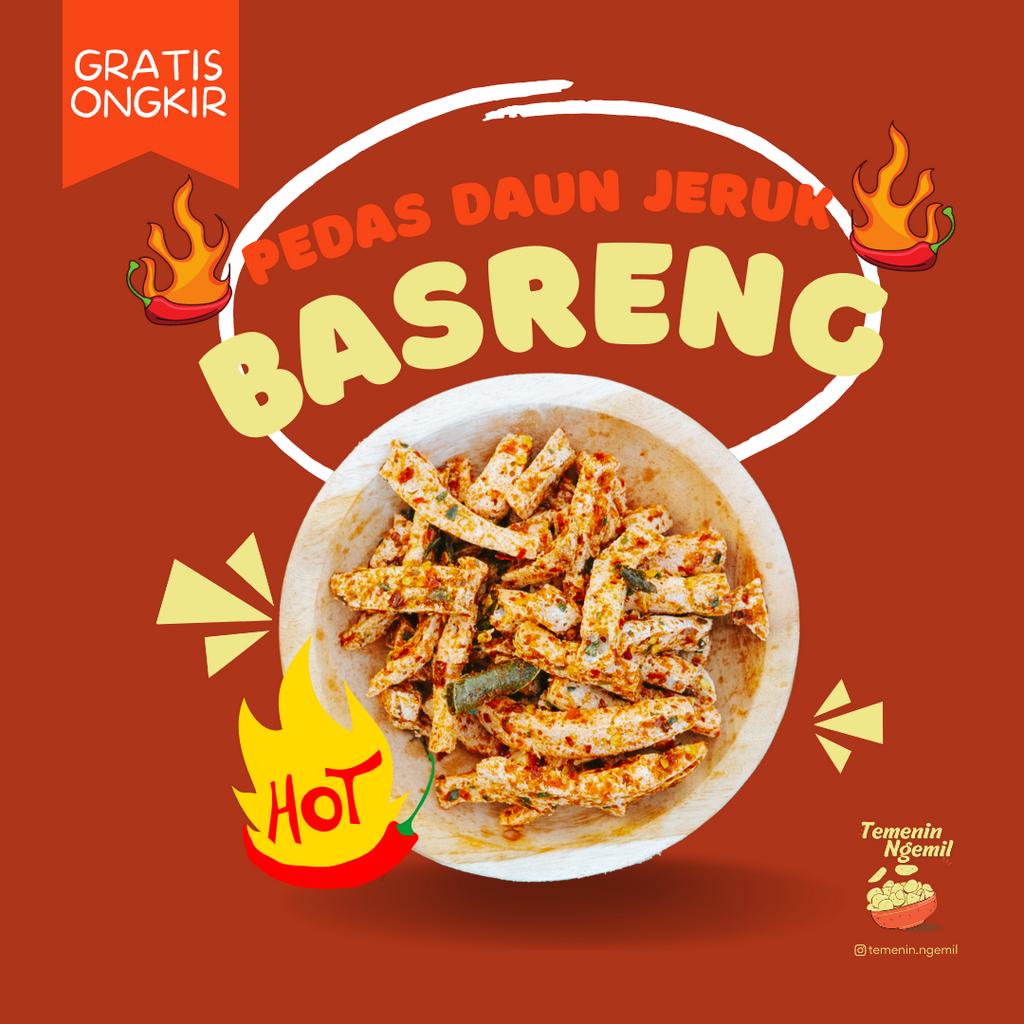 

250 GRAM BASRENG VIRAL / BASRENG BUMBU MELIMPAH PEDAS JERUK / ORIGINAL DAUN JERUK