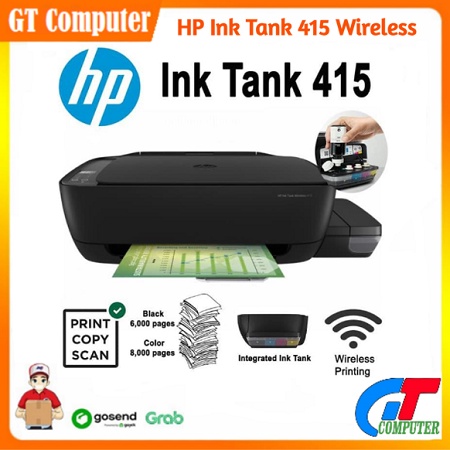 Printer HP Ink Tank 415 Wireless All-in-One Print Scan Copy WiFi Garansi Resmi