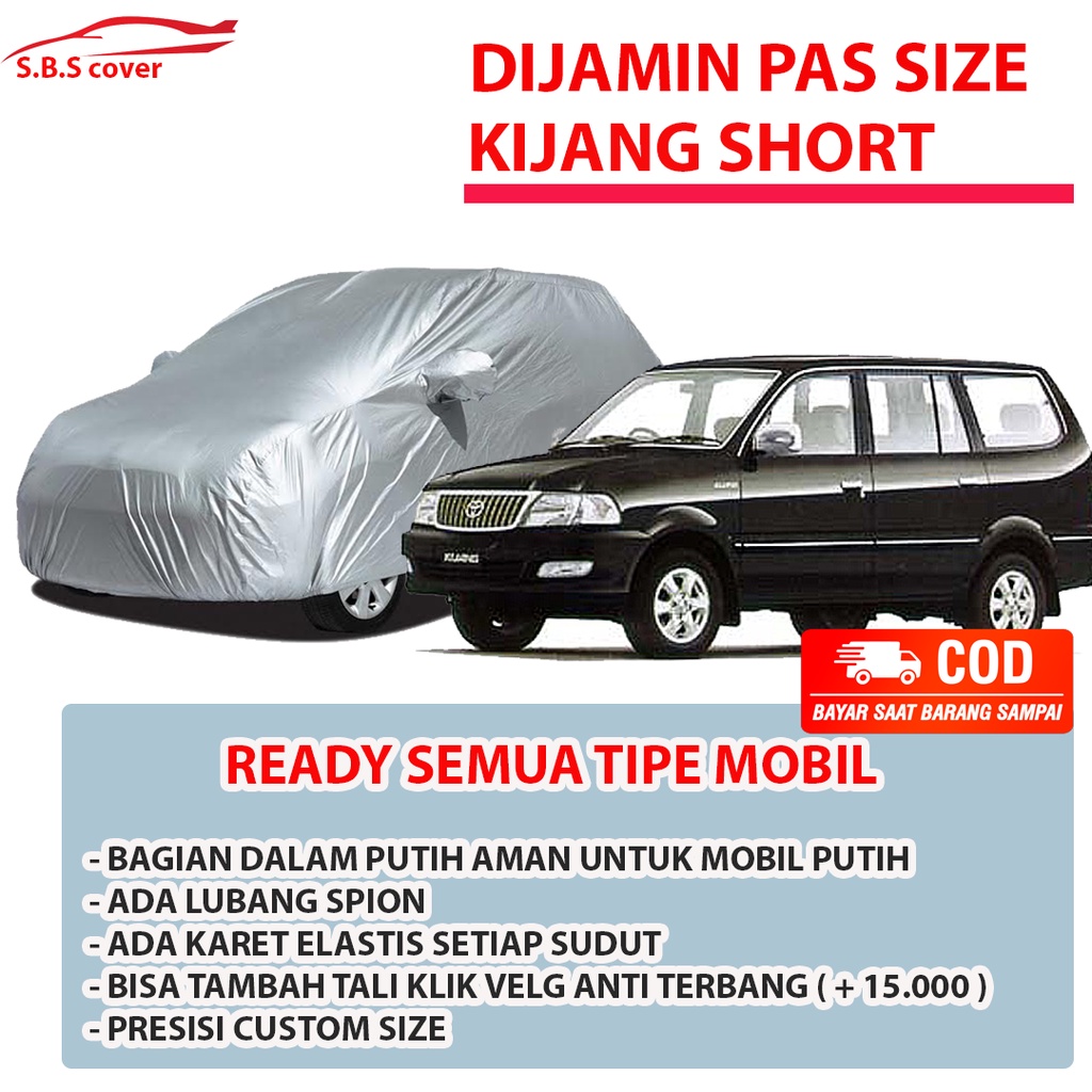 Body Cover Mobil Kijang Sarung Mobil kijang/kijang short/kijang sgx/kijang sgx grand extra/kijang kapsul/kijang kapsul lgx/kijang lsx/kijang sx/kijang lx/kijang ssx/kijang krista/kijang long/kijang innova/innova lama/kijang super/kijang buaya/LSX/crv/brio