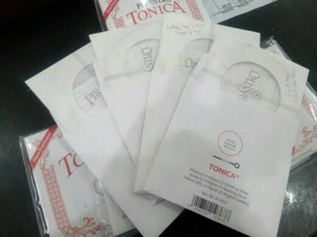 Senar Biola Tonica Violin string 1 set isi 4 senar Pirastro Tonica