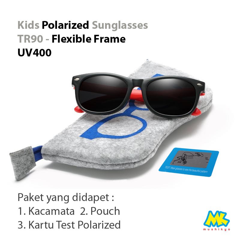 Kacamata Anak - UV400/Polarized - Flexible Sunglasses