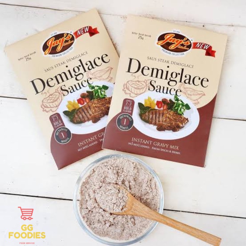 

JAYS DEMIGLACE SAUCE MIX 25 GR - SAUS STEAK DEMIGLACE HALAL NO MSG