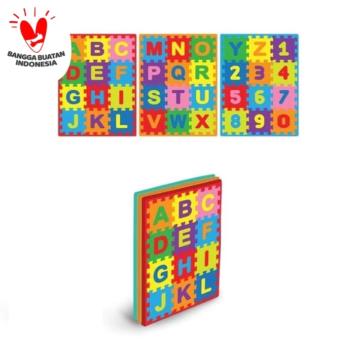 VIOLAKINGDOM edumat karpet matras evamat puzzle Huruf & Angka [3lbr]/ matras anak