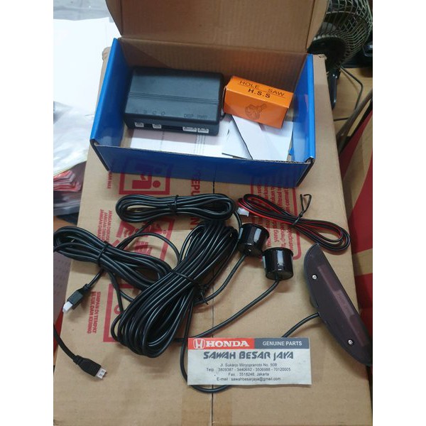 Sensor Parkir Parking Mundur Bumper Bemper Belakang 2 Titik Mobil Honda Brio Mobilio Jazz RS Freed