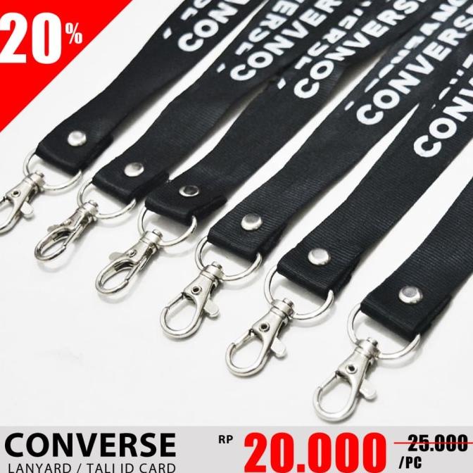 

BISA COD LANYARD CONVERSE / GANTUNGAN ID CARD / TALI ID CARD CONVERSE CUCI GUDANG Kode 1434