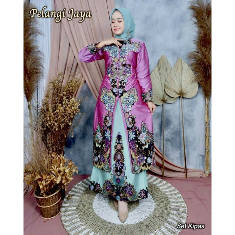 KEBAYA TAPETA KOMBINASI BORDIR/KEBAYA PESTA/KEBAYA MODERN