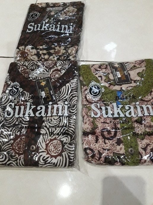 Sukaini Batik Cap Natasya Longdress Batik Gamis Batik Busui Daster Kekinian Batik Pekalongan