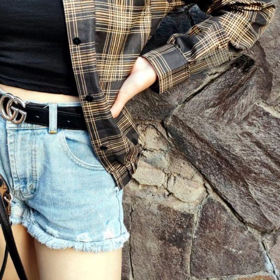 ۝ egafashion - ‼️READY‼️ KEMEJA OUTER TARTAN CROP/ KEMEJA CROP / KEMEJA KOTAK WANITA / KEMEJA FLANEL