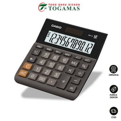 

READY STOCK !! KALKULATOR CALCULATOR MH-12-BK CASIO