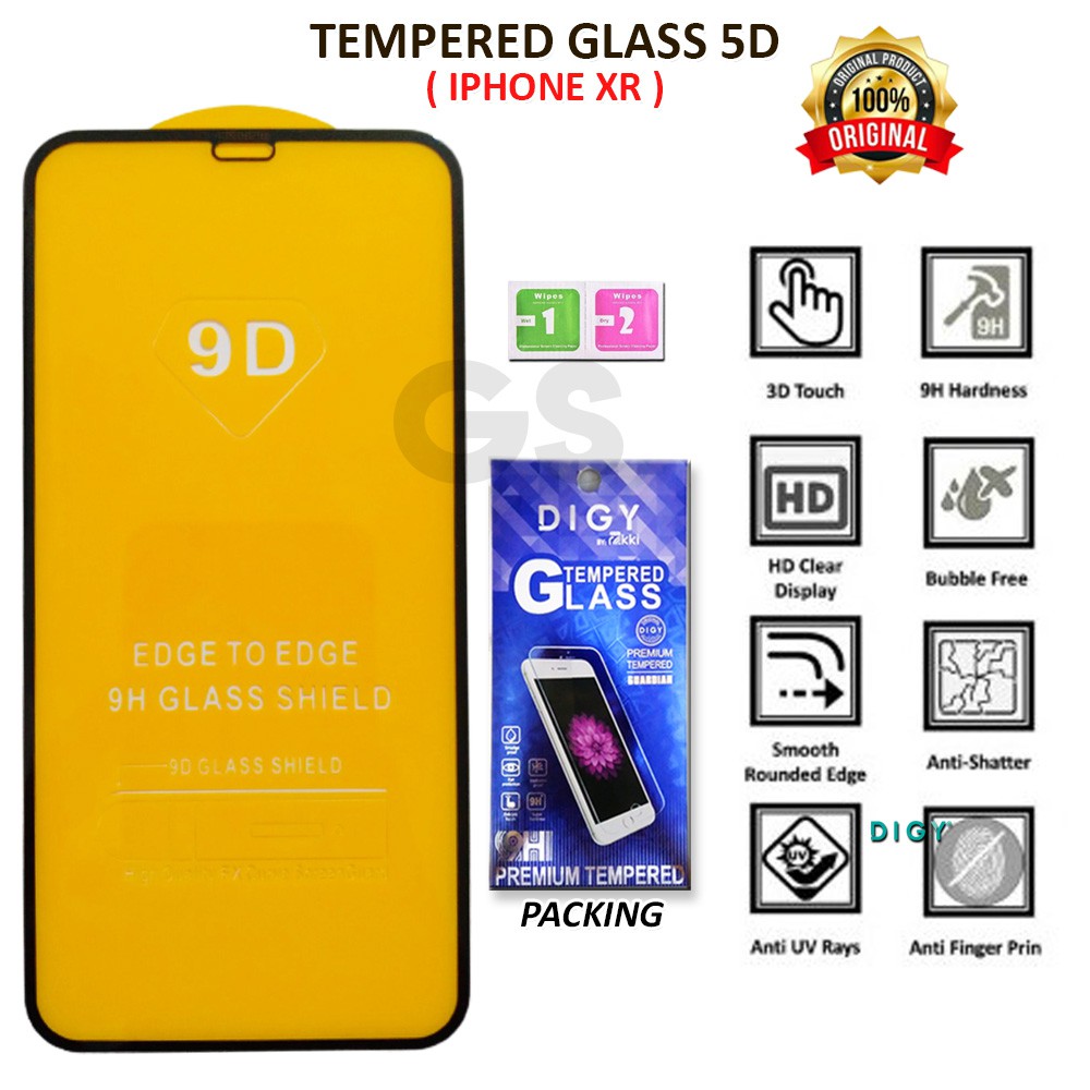 Tempered Glass 5D 10D Rakki Full Layar Iphone 12 5.4  12 PRO 6.1 12 PRO MAX 6.7 XR 6.1