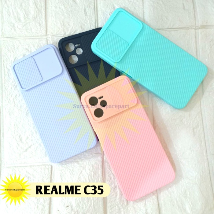 Softcase Slide Camera Protector Realme C35 - SC