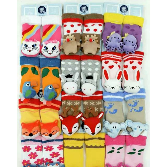 Gerber Rattle Sock Kaos Kaki Bayi