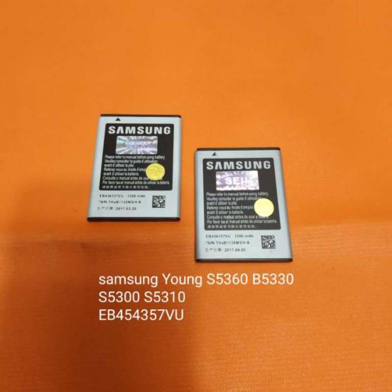 Baterai Samsung EB454357VU Galaxy Young S5360 . Chat B5330 battery baterei batere batrei batre batrai bateray