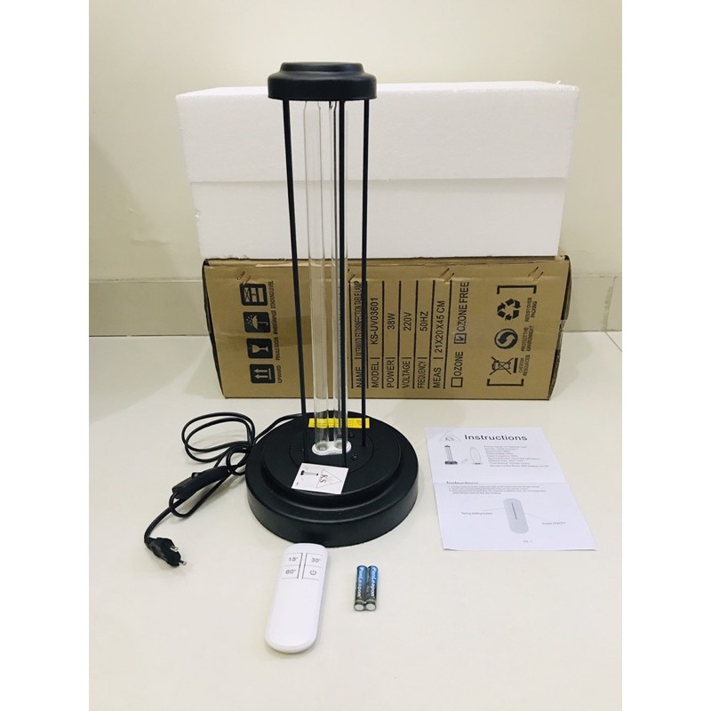 Lampu UV Sterilizer Disinfection UVC Light Remote Timer Ruangan Anti Covid