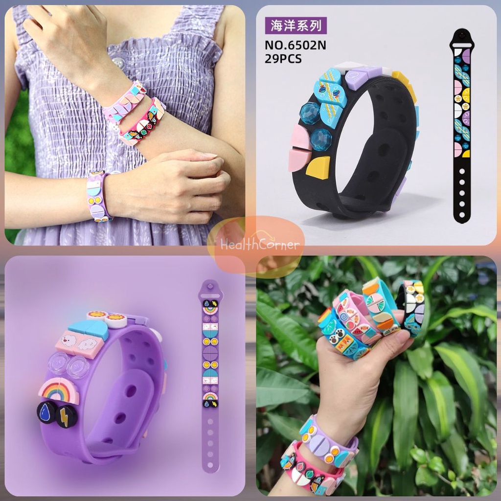 Gelang Lego Dots Bracellet Bricks Blok Mainan Gelang Lego Anak Balok Puzzle / Gelang Anak